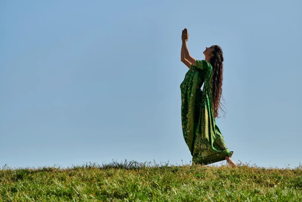 Indian woman having Summer joy